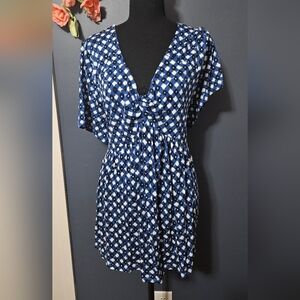 Lane Bryant Fit and Flare Waist Flattering Top Plus Size 26/28